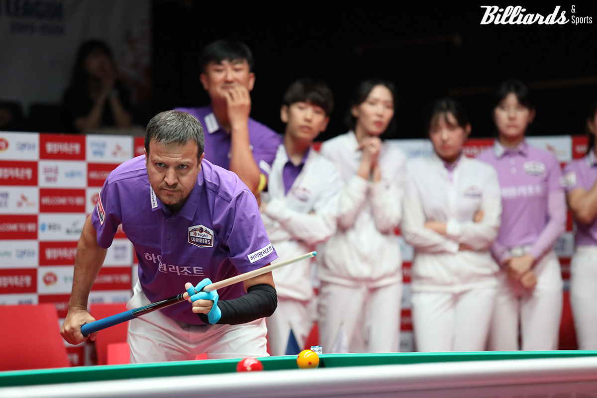 하이원리조트가 26일 낮 12시에 열린 1라운드 5일 차 하이원리조트전에서 9개월여 만에 영봉승을 거뒀다.  사진=고양/이용휘 기자