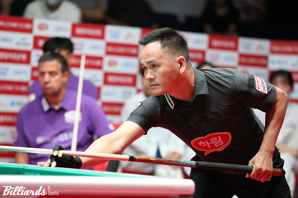 3세트에서 체네트에게 아깝게 역전패를 당한 하림의 쩐득민(베트남).