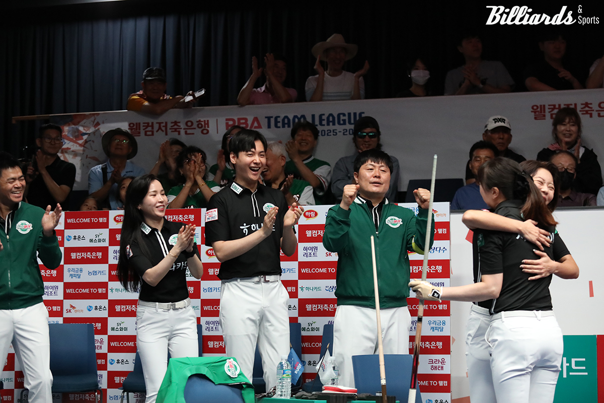 하나카드는 NH농협카드와 상대전적 11승 10패로 앞섰고, 1라운드 3연승으로 3승 2패(승점9)로 3위에 올랐다.