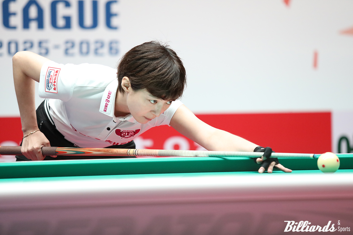 복식전 두 세트를 모두 승리한 임정숙(크라운해태).  사진=고양/이용휘 기자