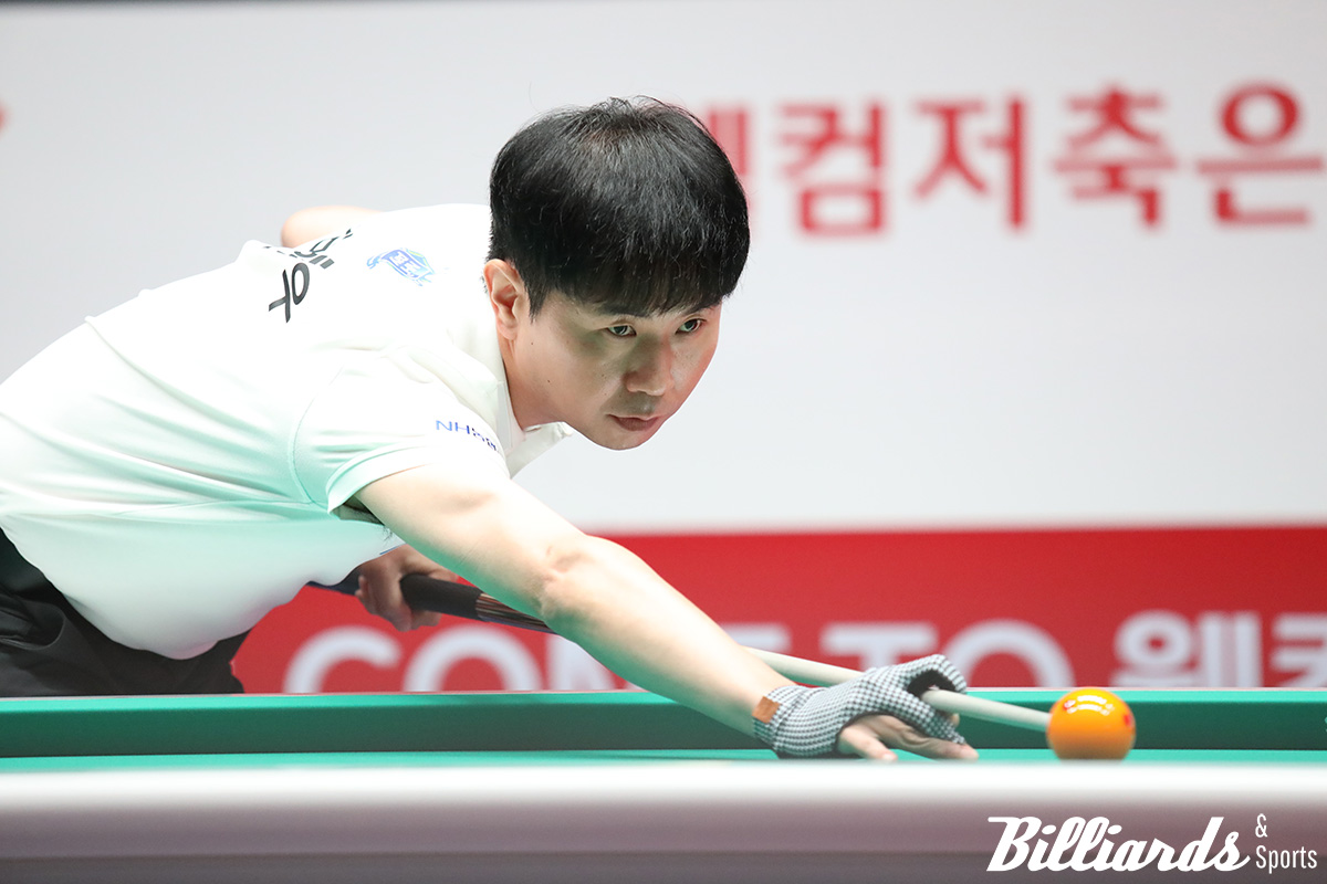 7세트 승리를 완성한 NH농협카드의 김현우