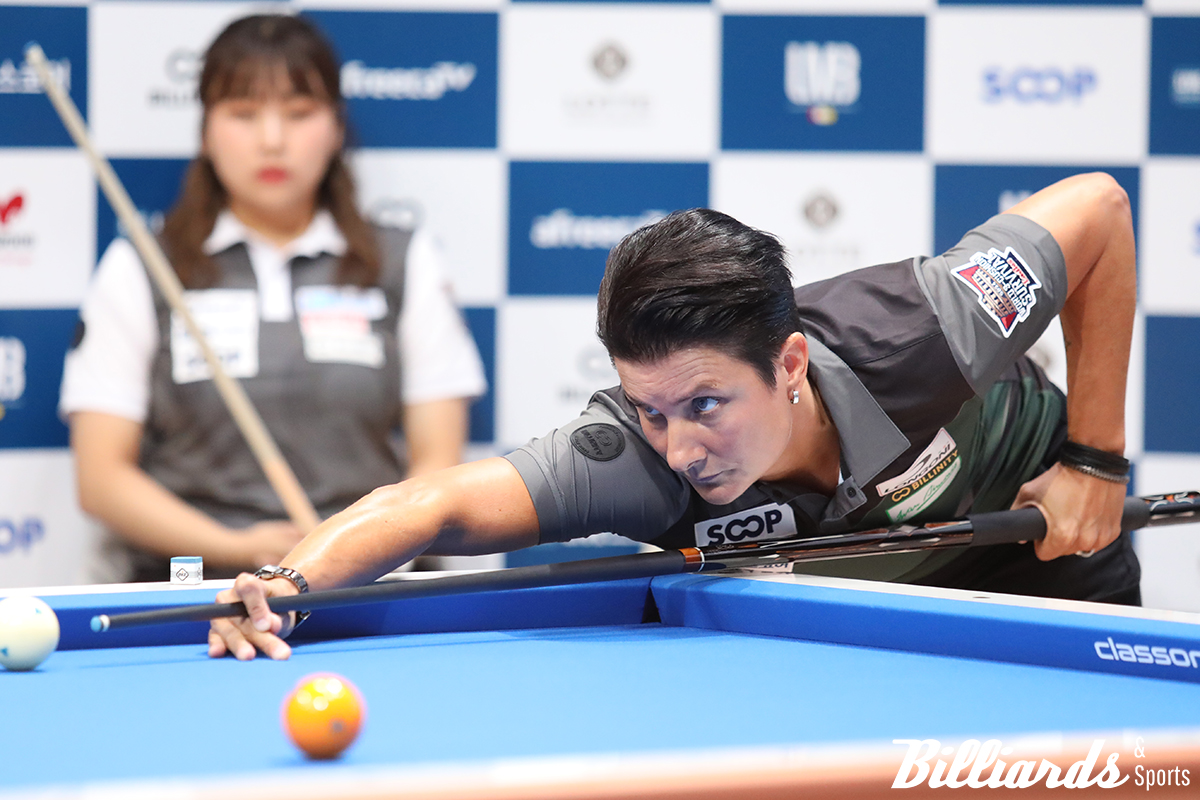 여자 3쿠션 종목이 '2025 청두 월드게임'에 새 종목으로 참가한다. 사진은 이번 대회 우승 후보 테레사 클롬펜하우어(네덜란드).  빌리어즈앤스포츠 DB