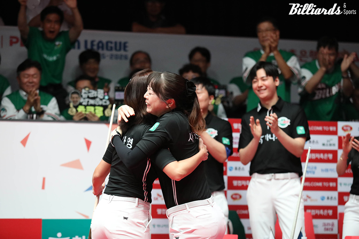 김가영이 분전한 하나카드는 여자복식 2세트에서 승률 77.8%, 6세트 단식전은 83.3%를 기록했다.