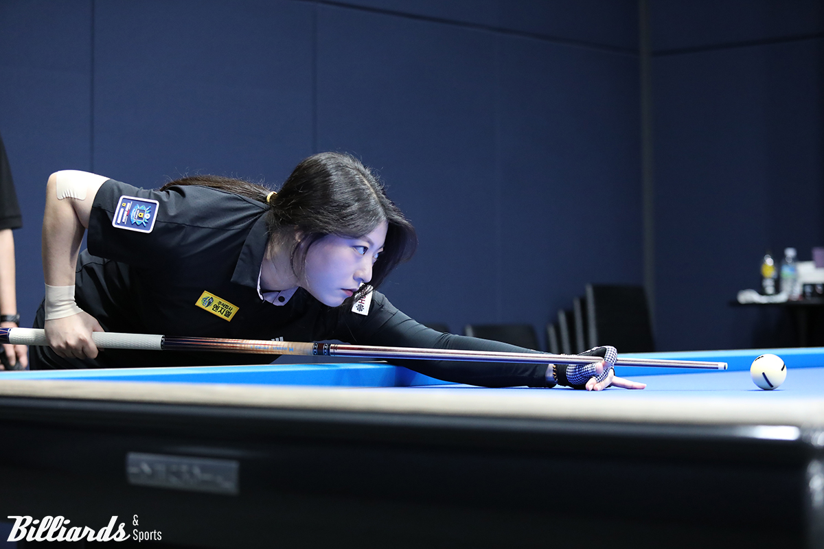 스롱과 16강 진출을 다투는 오도희.