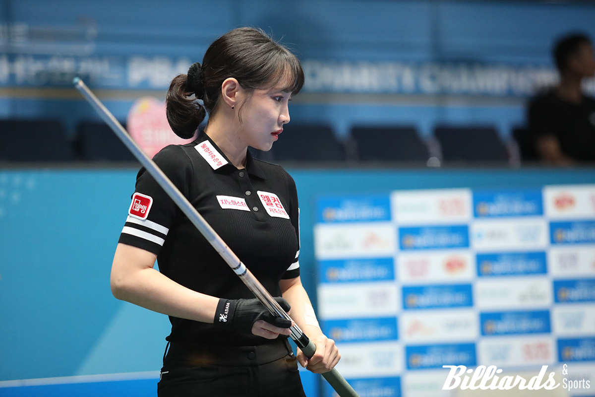 한지은과 32강에서 대결 중인 최혜미