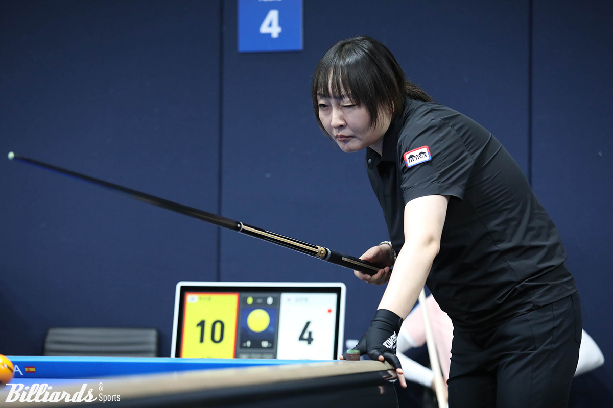 6년여 만에 LPBA 투어 16강에 진출한 박수향.