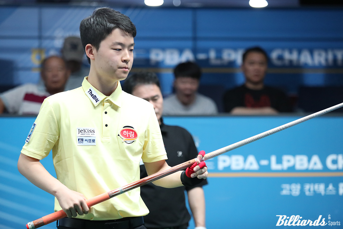 김영원(하림)이 이번 시즌 프로당구 정규투어에서 두 대회 연속 128강 탈락하며 부진의 늪에 빠졌다.  사진=고양/이용휘 기자