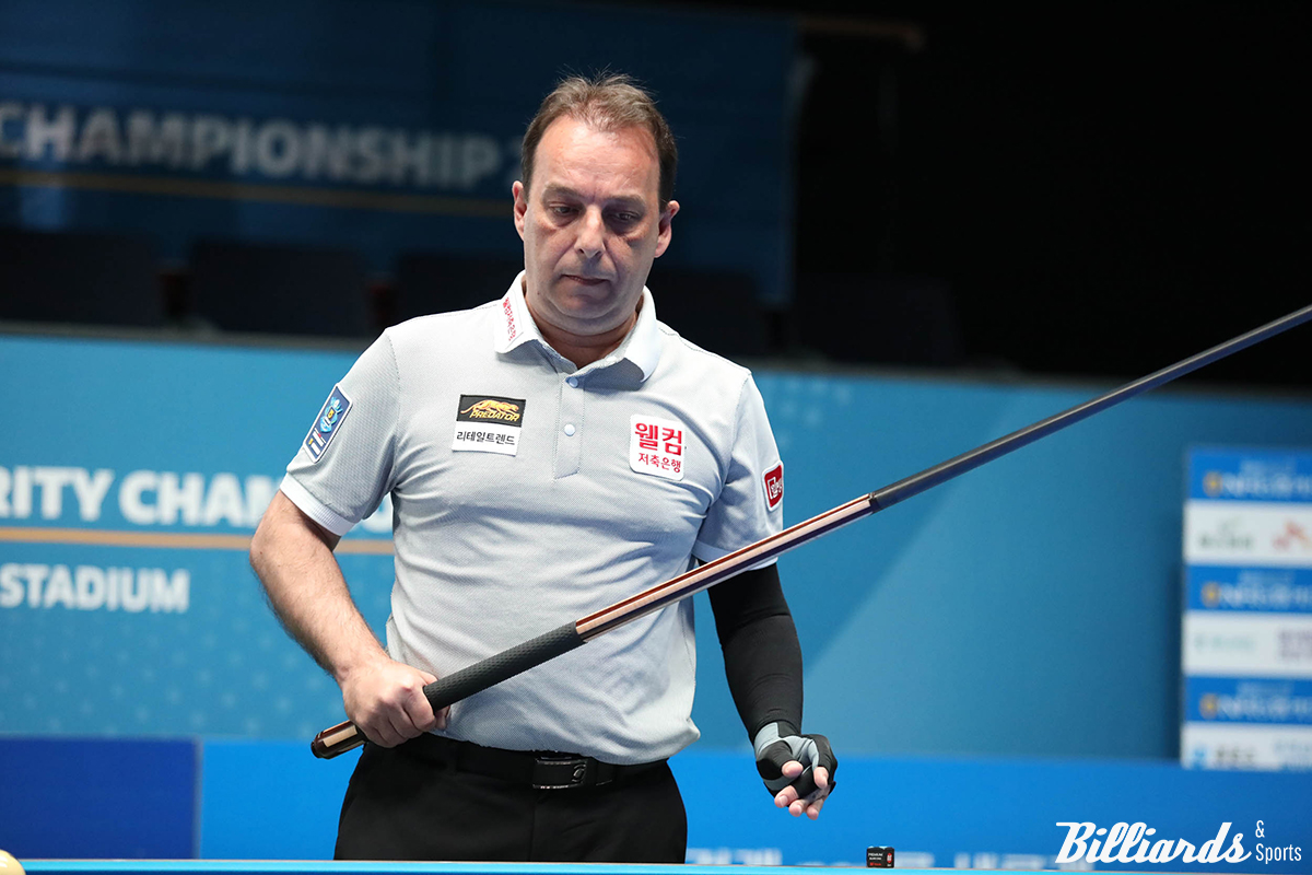 다니엘 산체스(웰컴저축은행)가 애버리지 2.368의 맹타를 휘두르며 3차 투어 64강전에 진출했다.  사진=고양/이용휘 기자