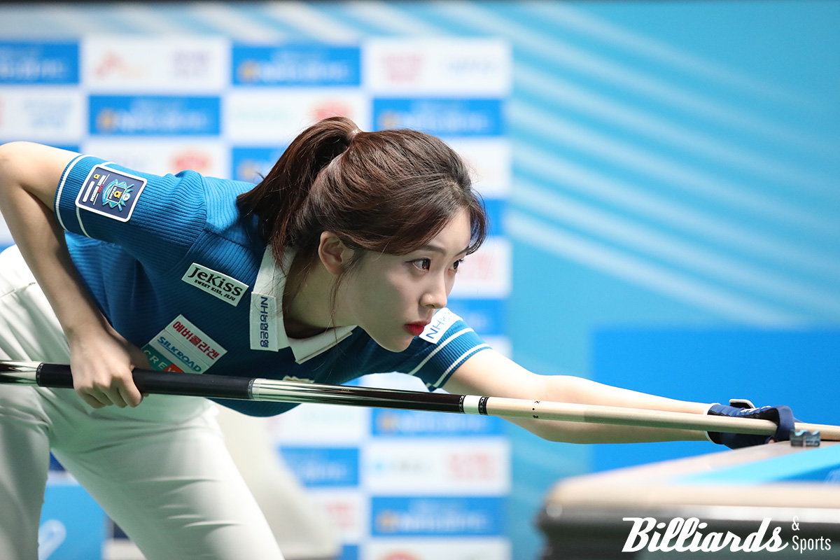 세트스코어 2-2로 팽팽한 대결을 벌인 정수빈.