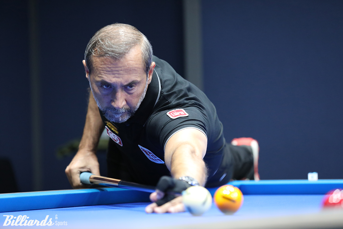 최근 PBA 투어 우승과 준우승을 차지한 파이널리스트들이 64강에서 대거 탈락한 가운데 지난 시즌 월드챔피언십 우승자 세미 사이그너와 개막전 준우승자 다니엘 산체스(이상 웰컴저축은행)가 32강에 살아남았다.  사진=고양/이용휘 기자