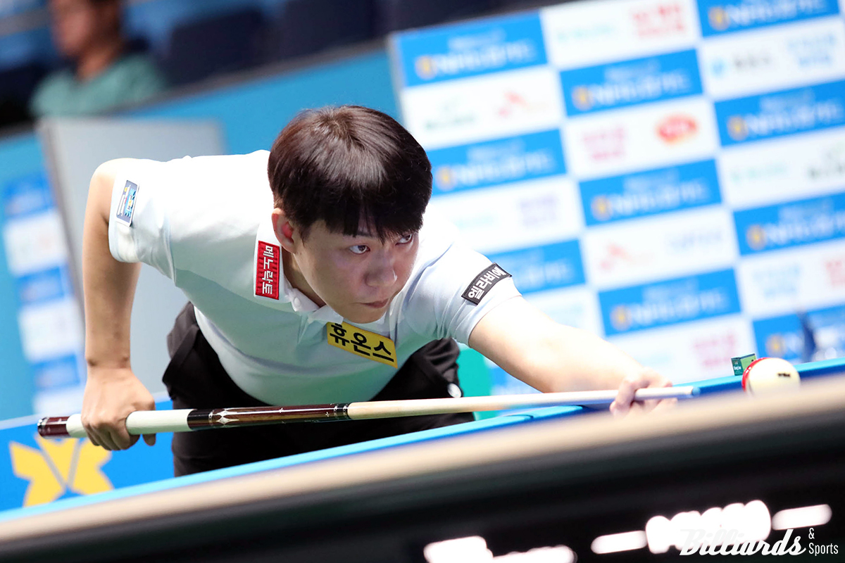 최성원(휴온스)이 8일 밤 11시에 시작하는 32강전에서 마민껌(NH농협카드)을 상대로 베트남전 7번째 승리에 도전한다.  사진=고양/이용휘 기자