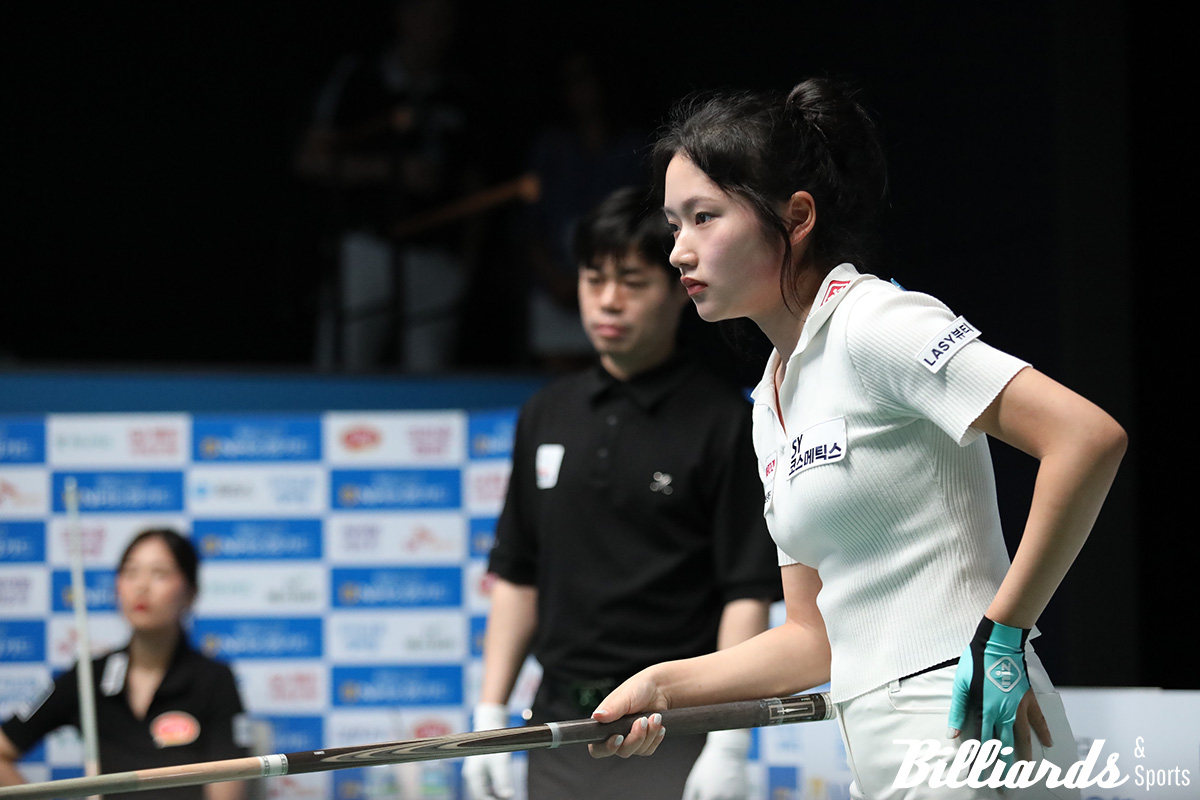 8강전에서 박정현과 대결 중인 한지은.