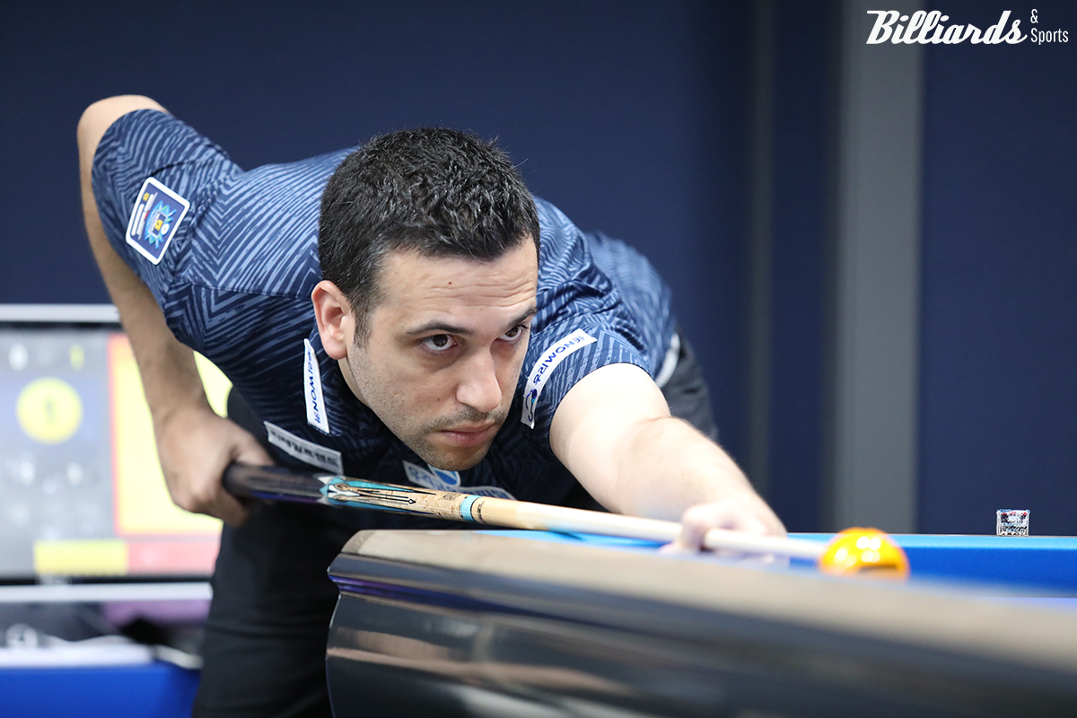 엄상필은 상대전적에서 밀리는 다비드 사파타(우리금융캐피탈)를 상대로 8강 진출에 도전한다.