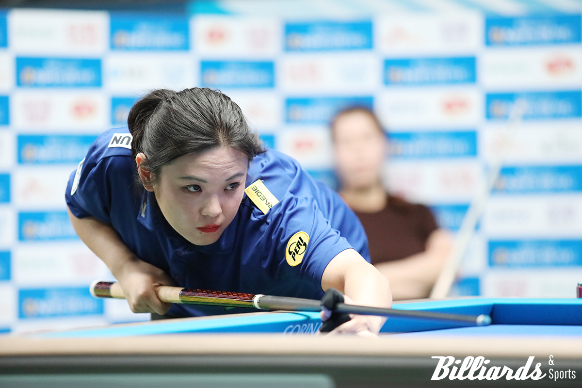 전지연이 8강에서 이마리를 꺾고 LPBA 투어 첫 4강 진출에 성공했다. 사진=고양/이용휘 기자