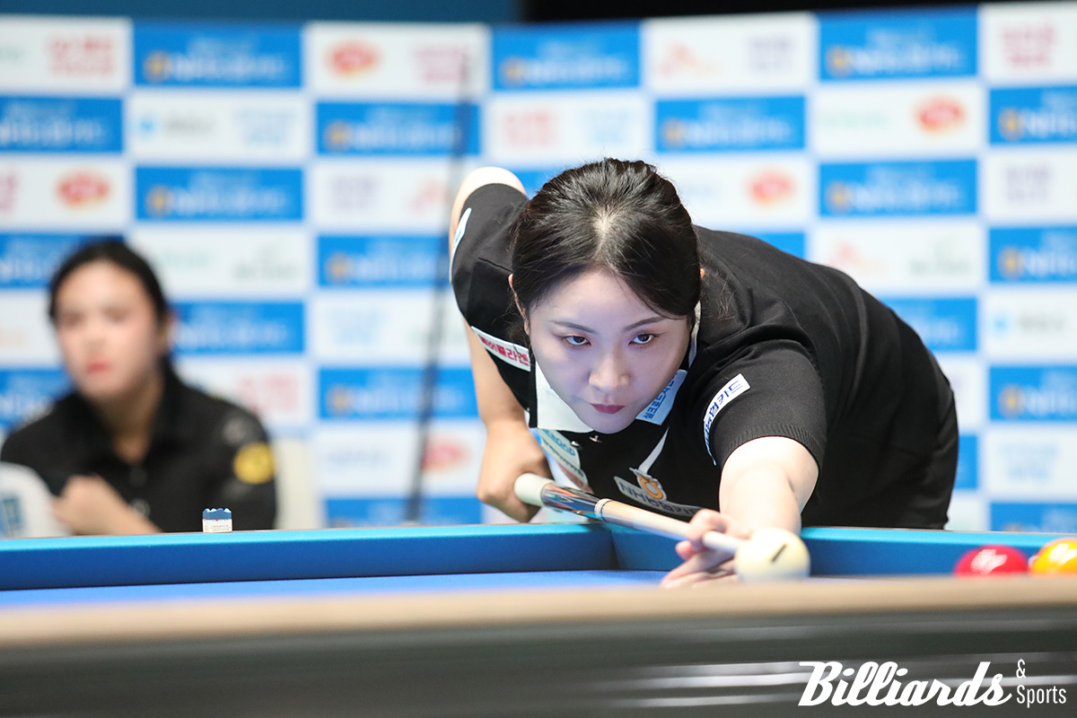 전지연과 풀세트 접전 끝에 결승에 오른 김민아.