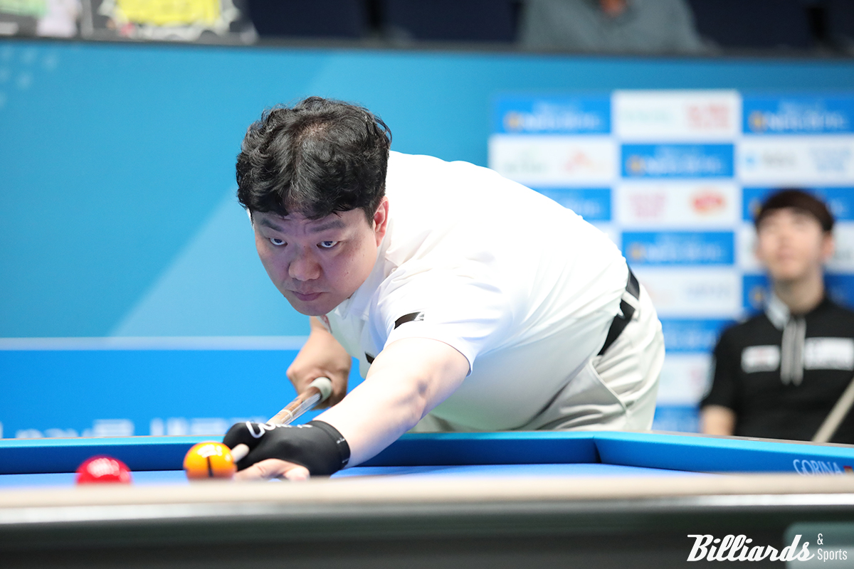 와일드카드로 3차 투어에 출전한 이대웅의 돌풍이 16강에서 소멸했다. 이대웅은 9일 열린 16강전에서 일본의 모리 유스케(에스와이)에게 0-3으로 패했다.  사진=고양/이용휘 기자