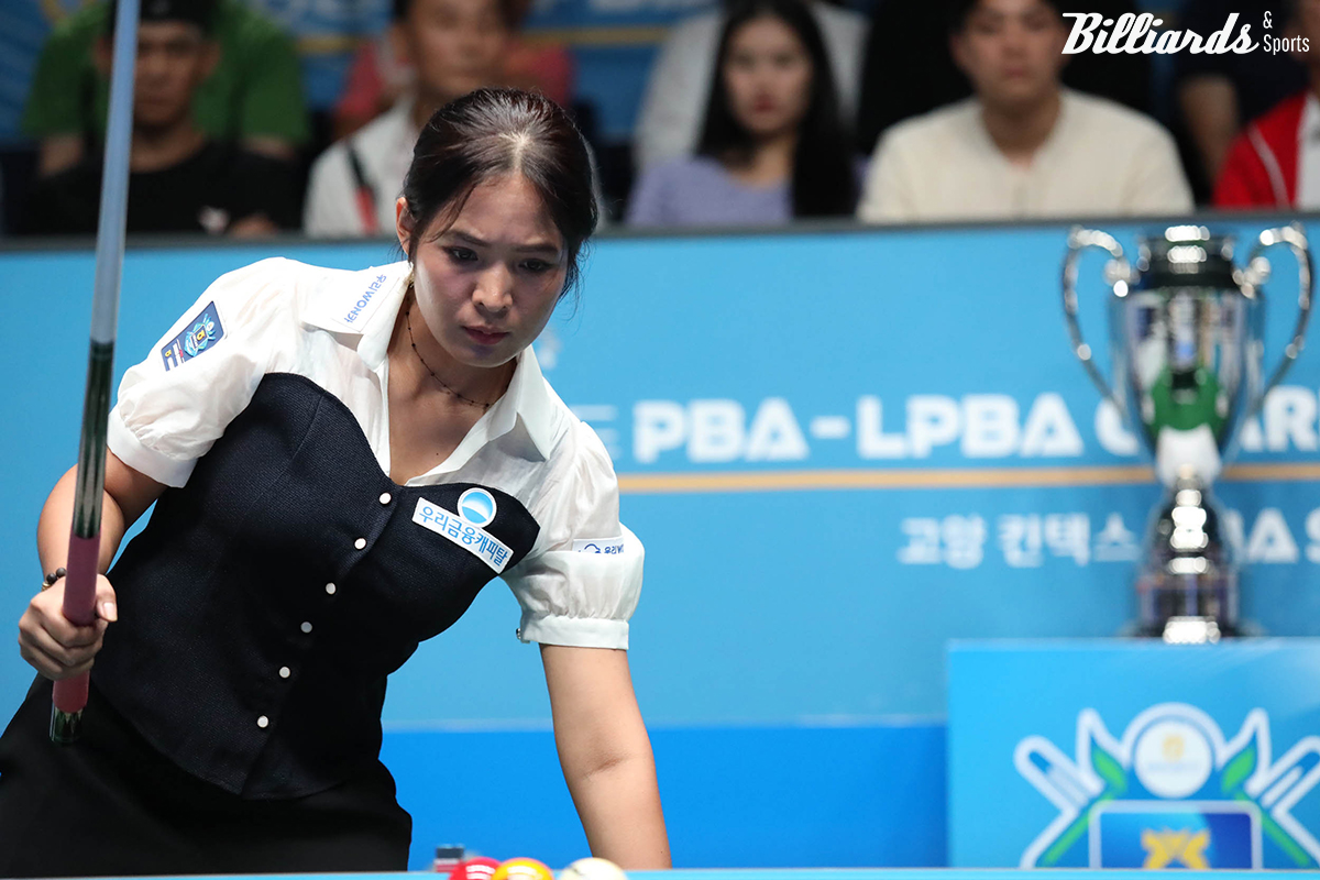 스롱은 뱅크 샷 9개를 성공시키며 애버리지 1.533을 기록해 역대 결승전 최고 애버리지를 작성했다.