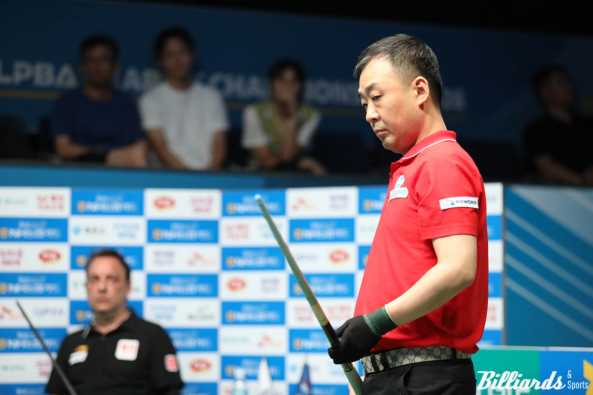 엄상필은 세트스코어 3-2로 역전한 뒤 6세트에서도 꾸준히 점수를 올려 10:4로 리드했고, 12이닝에서 끝내기 5점타로 승부를 마무리했다.