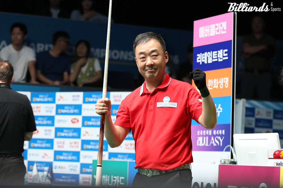 한국  선수 중 유일하게 4강에 올라간 엄상필(우리금융캐피탈)이 준결승에서 다니엘 산체스(웰컴저축은행)와 벌인 1년 만의 복수전을 승리하며 결승에 진출했다.  사진=고양/이용휘 기자