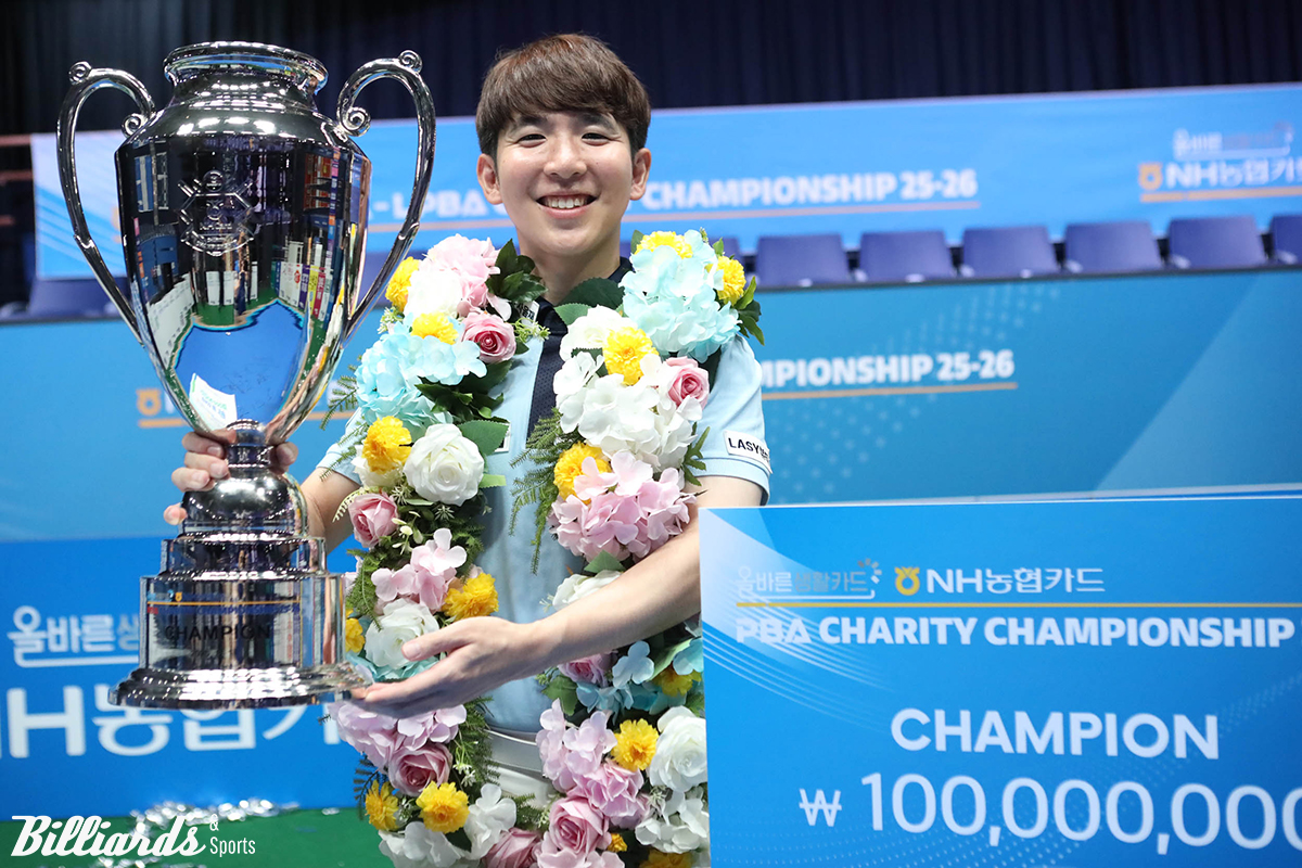 모리 유스케(에스와이)가 일본 남자 선수로는 처음으로 프로당구 PBA 투어 정상을 차지했다.  사진=고양/이용휘 기자