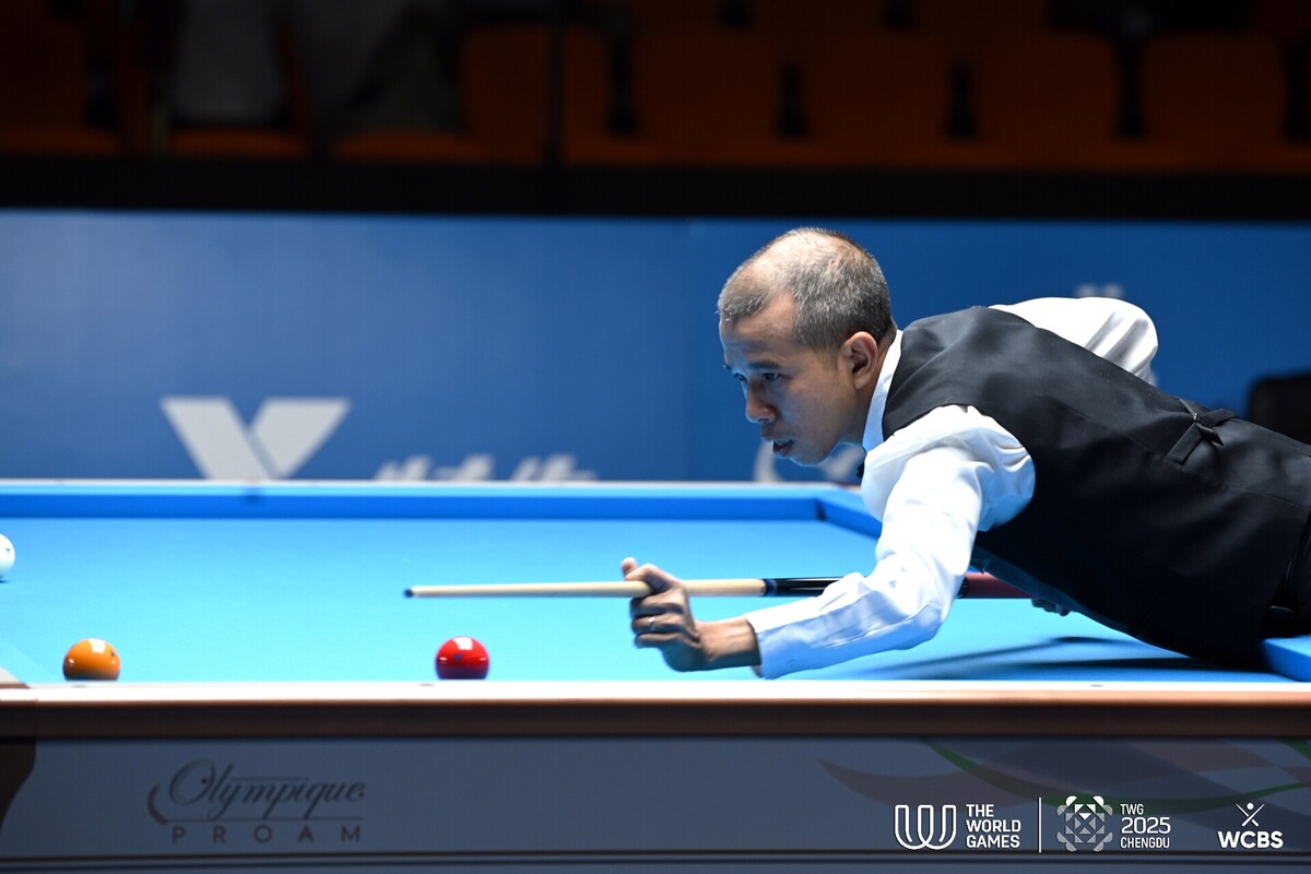 쩐뀌엣찌엔은 37:37에서 먼저 2점을 득점해 매치포인트에 도달했지만, 길게 비껴치기가 살짝 빗나가는 불운으로 역전패를 당했다.