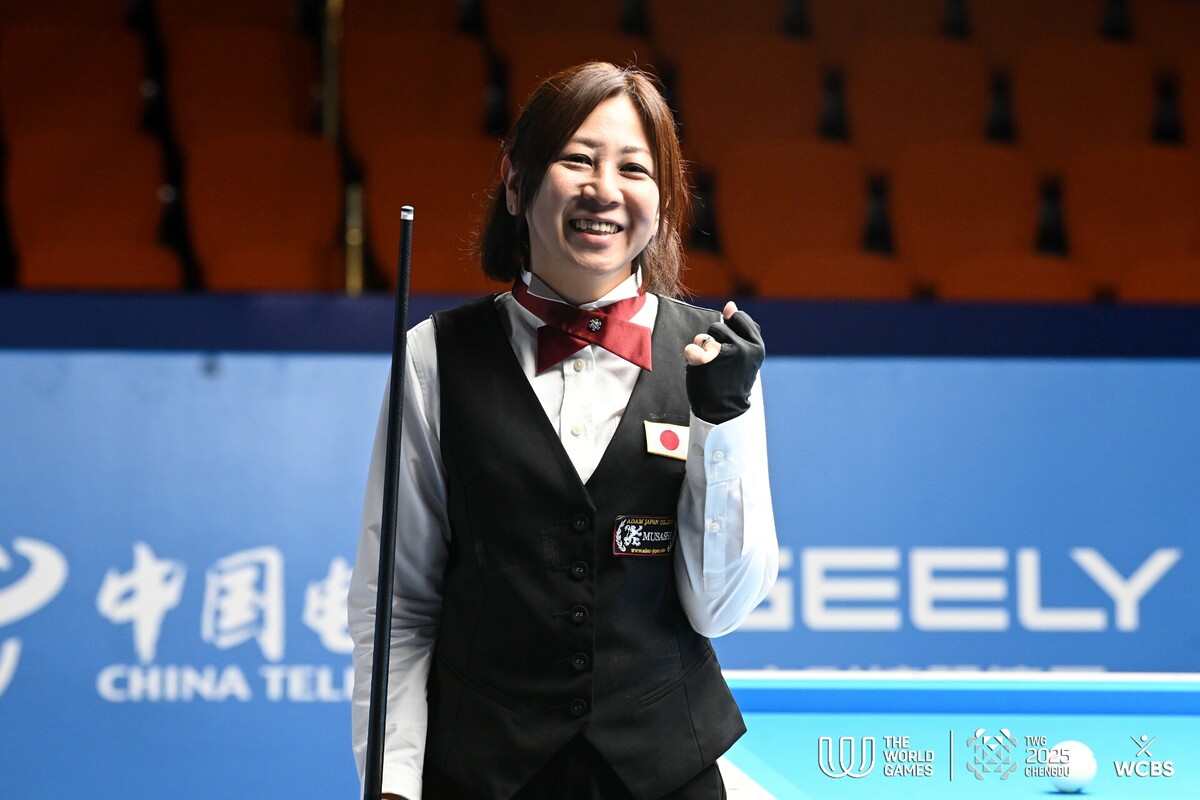 여자 3쿠션 결승에 진출한 미야시타 아야카(일본). 