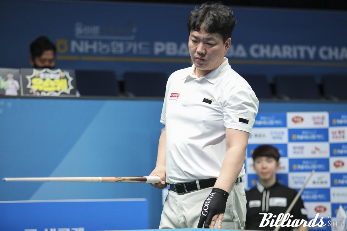 김영원, 서현민, 선지훈 등 PBA 팀리거를 물리치고 16강에 오른 이대웅.  사진=이용휘 기자