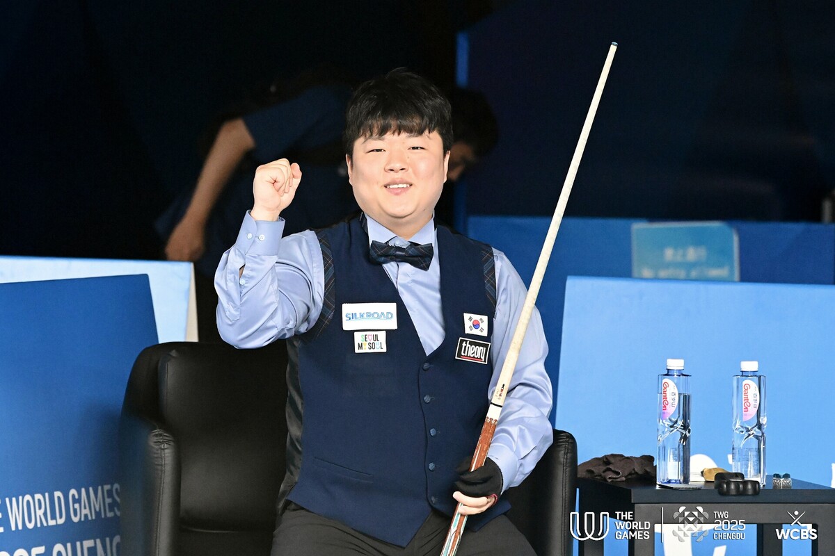 시덤과 결승에서 한국의 첫 월드게임 금메달을 놓고 맞붙는 조명우.