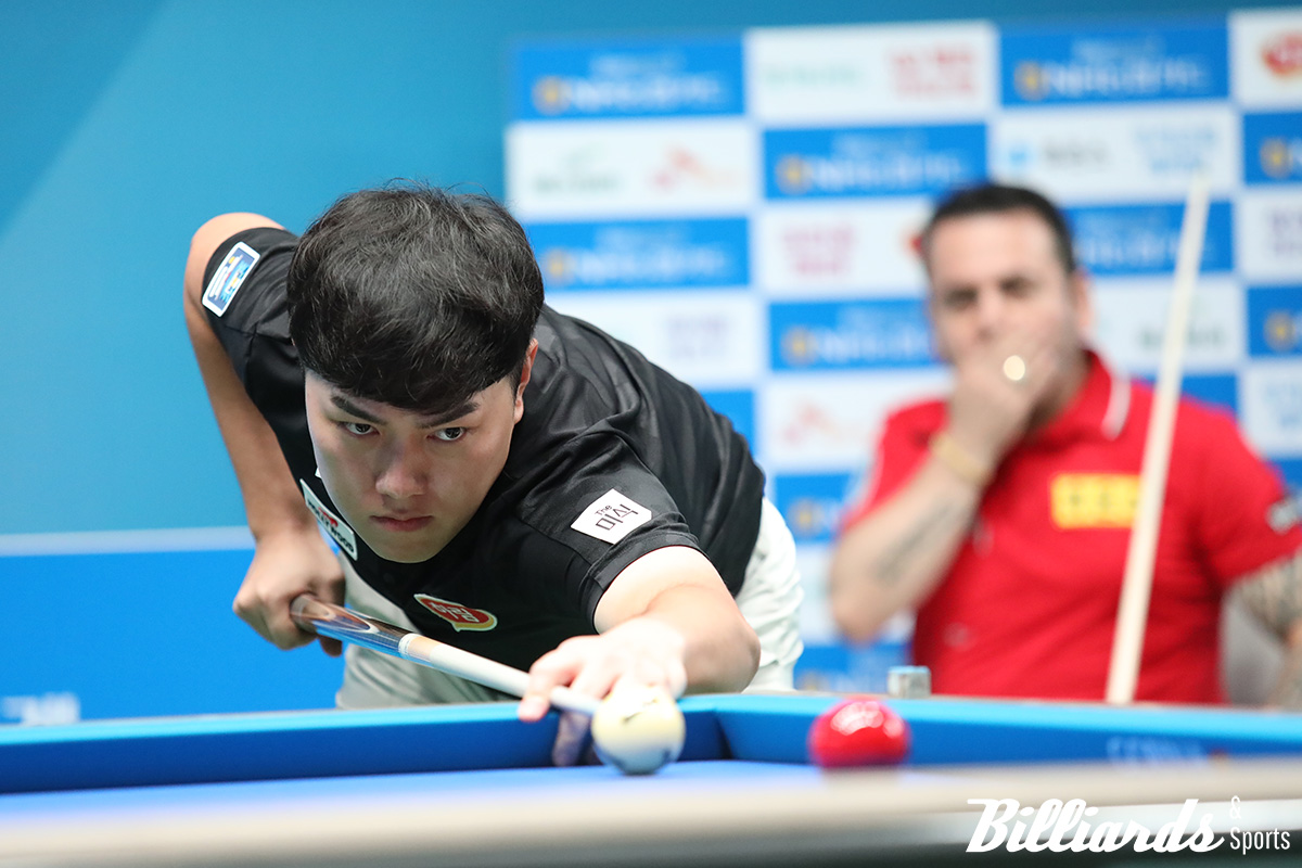 로빈슨 모랄레스를 상대로 애버리지 2.526을 기록한 김준태는 웰컴톱랭킹 3위를 기록했다.