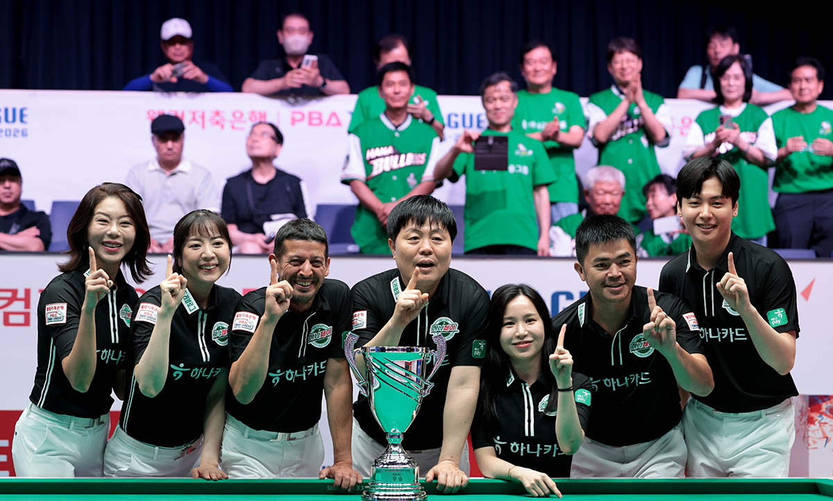 PBA 팀리그 1라운드 우승팀 하나카드.