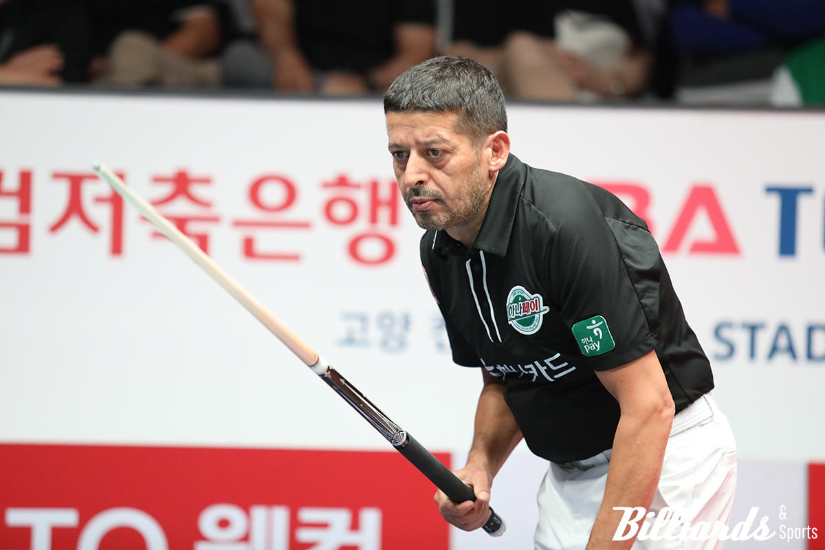 빙모상을 당한 무라트 나지 초클루가 17일(오늘) 오전 급히 튀르키예로 귀국, 17일부터 열리는 PBA 팀리그 2라운드에 결장한다. 사진=빌리어즈 DB