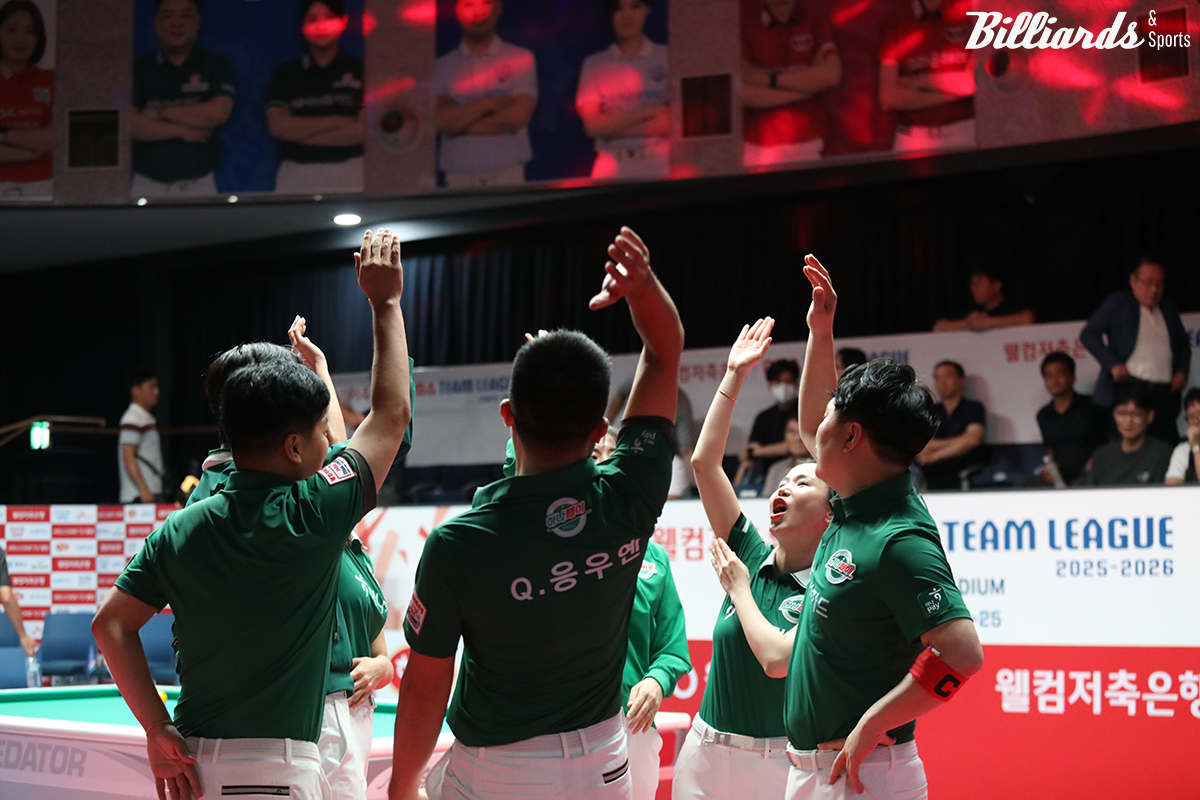 하나카드가 2라운드 첫 경기에서 하림을 세트스코어 4-0으로 꺾고 8연승을 달렸다.  사진=고양/이용휘 기자