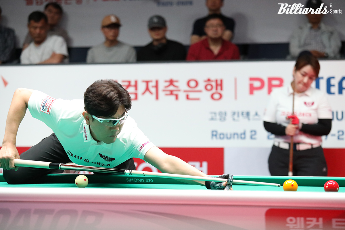 크라운해태가 2라운드 첫날 경기에서 에스와이에 4-2로 역전승을 거둬 연패를 탈출하며 승점3을 획득했다.  사진=고양/이용휘 기자