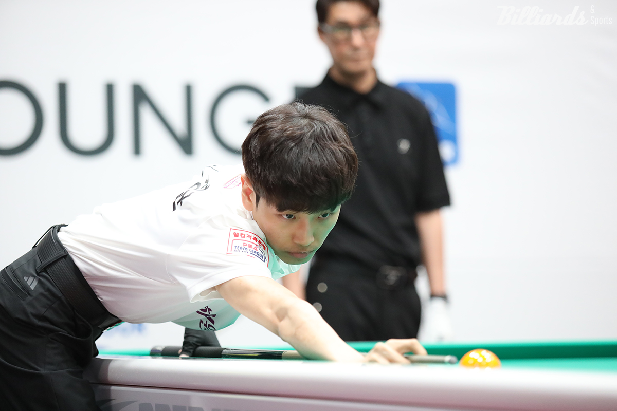 임성균은 7세트에 출전해 하나카드 리더 김병호에게 8이닝 만에 11:9로 승리했다.