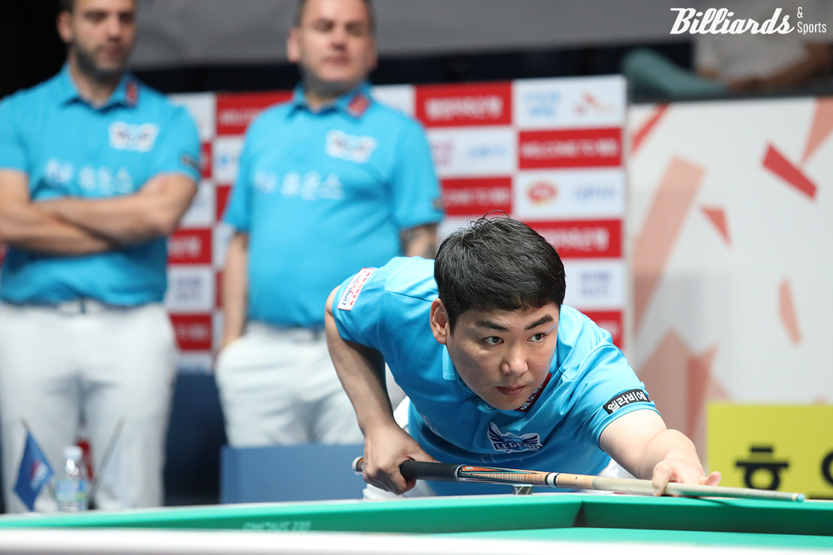 세트스코어 2-2에서 5세트에 다니엘 산체스를 꺾고 3-2로 역전한 이상대.