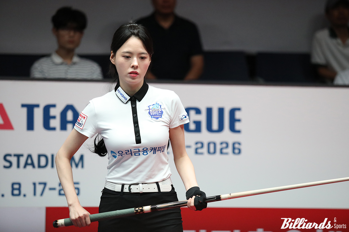 우리금융캐피탈이 23일 열린 PBA 팀리그 2라운드 7일 차 경기에서 NH농협카드를 4-1로 꺾고 4연패를 탈출하며 5일 만에 승리를 거뒀다.  사진=고양/이용휘 기자