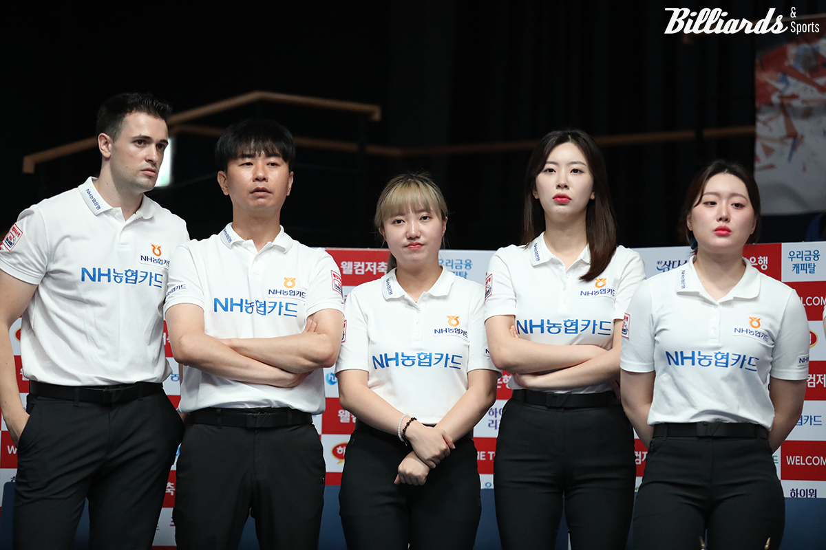 NH농협카드는 4연패를 이어가며 1승 6패로 2라운드 최하위에 머물렀다.