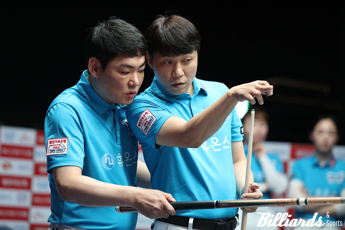 이상대와 1세트 승리를 합작한 최성원.