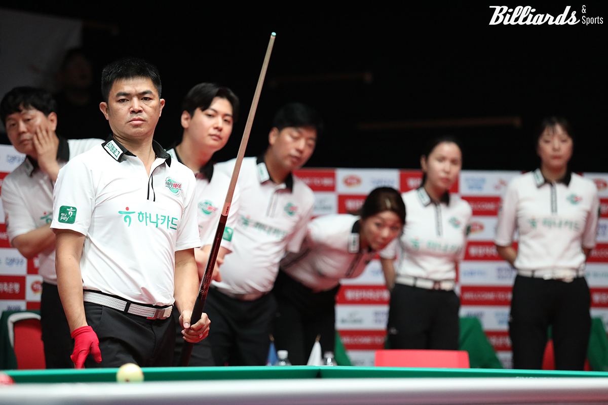 하나카드가 2랑룬드 8일 차 경기에서 세트스코어 3-4로 에스와이에 패하면서 마지막 날 혼전이 예상된다.  사진=고양/이용휘 기자