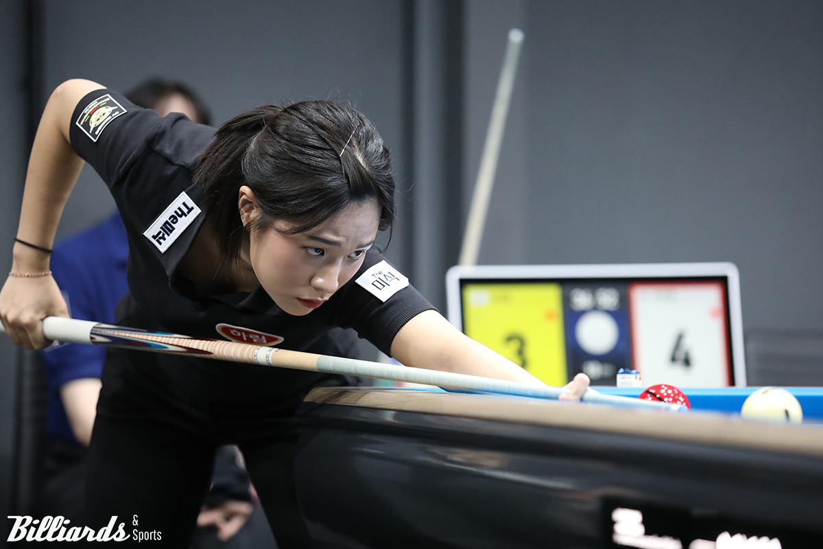 박정현(하림)이 31일 열린 프로당구 시즌 4차 투어 예선 1라운드에서 승리를 거두고 2라운드에 진출했다.  사진=고양/이용휘 기자 