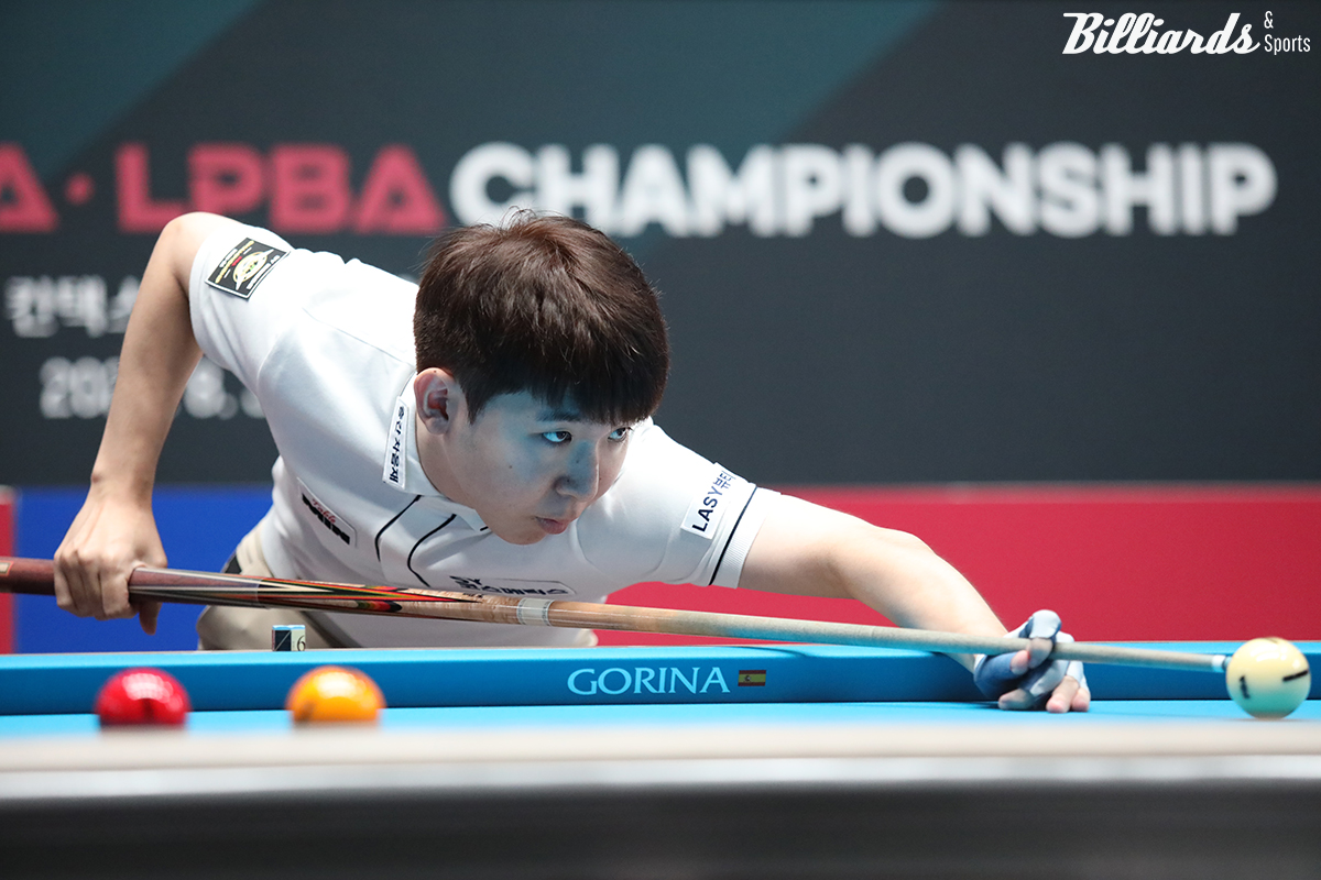 3차 투어 우승자 모리 유스케(에스와이)가 4차 투어 첫 경기에서 와일드카드 방민서를 3-1로 꺾고 64강에 진출했다.  사진=고양/이용휘 기자