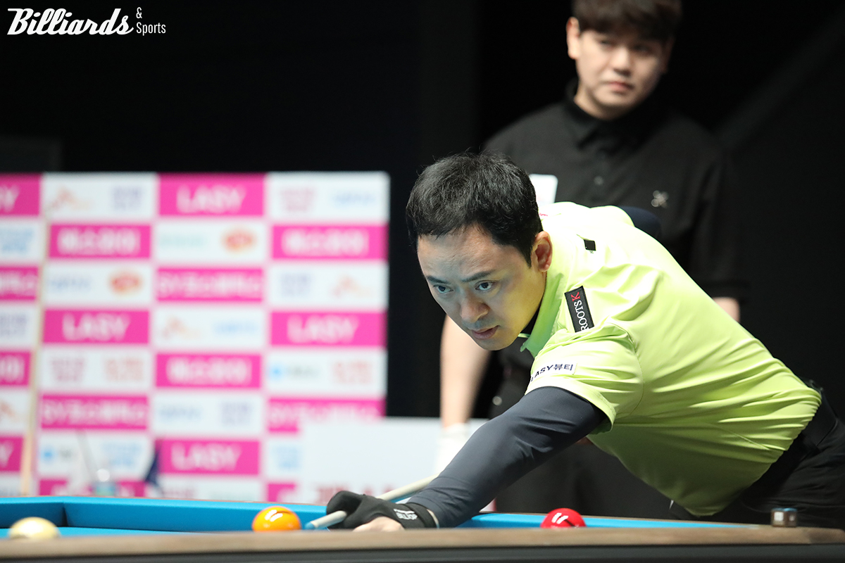 황득희(에스와이)는 승부치기에서 정경섭에게 승리하며 64강에 진출했다.