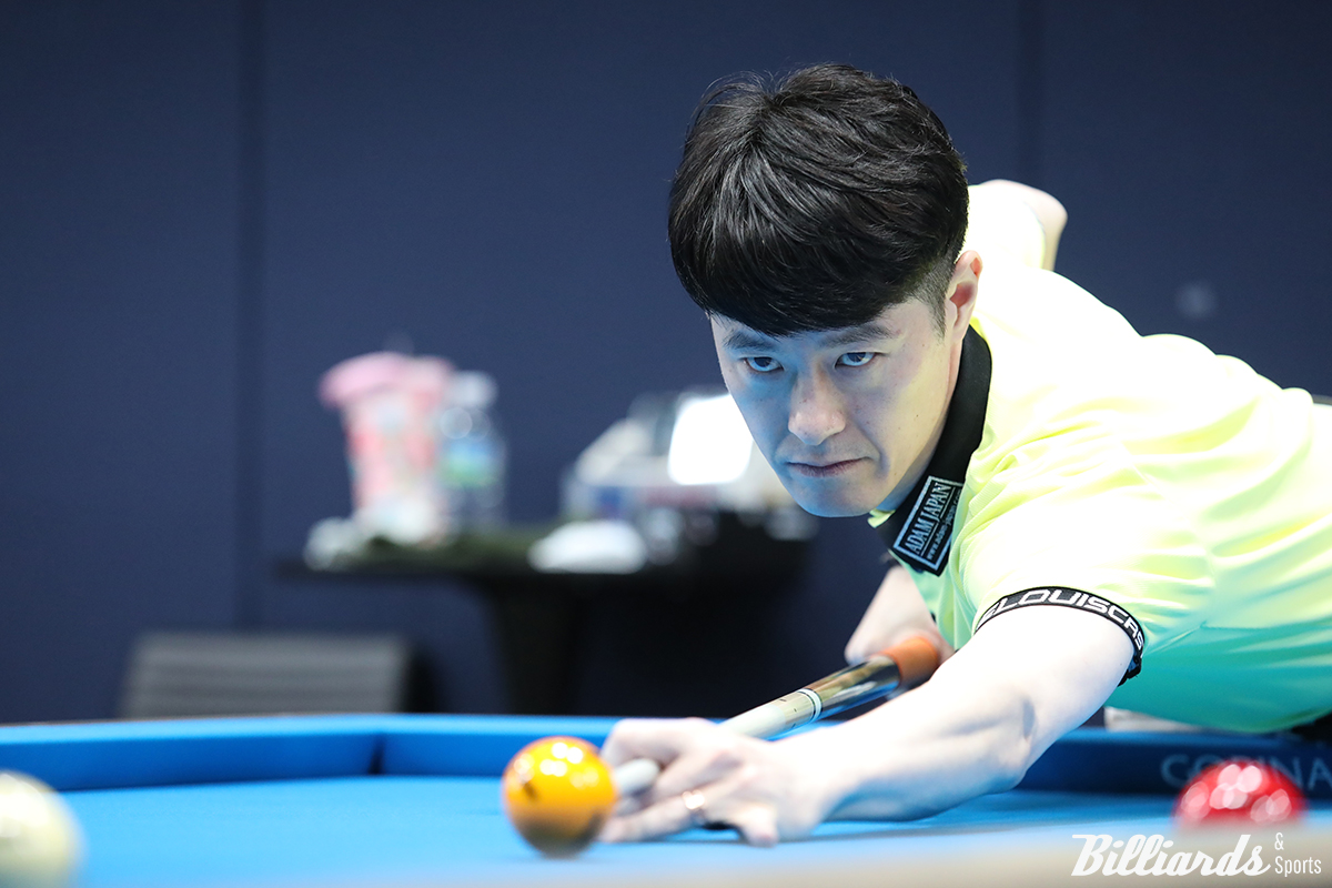 김임권(웰컴저축은행)은 노병찬과 치열한 승부 끝에 어렵게 승리를 거두고 64강에 진출했다.