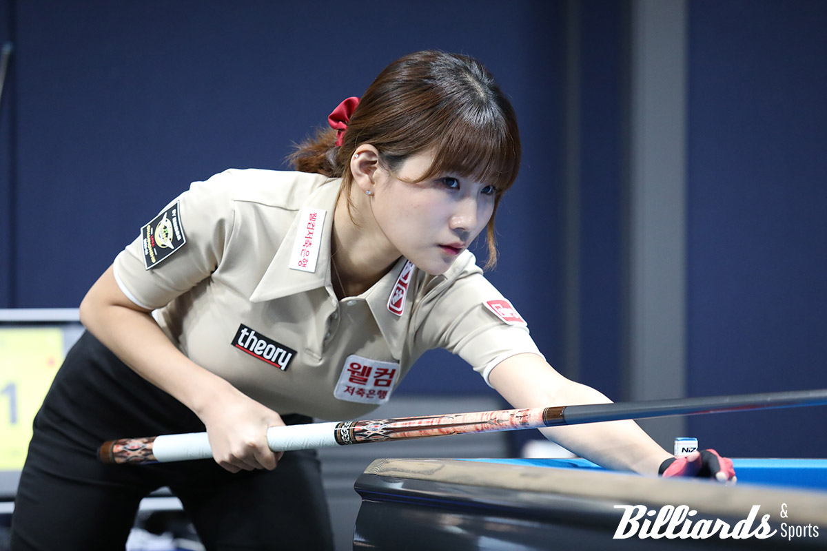 용현지(웰컴저축은행)는 '동갑내기' 전어람에게 승부치기에서 패해 16강 진출에 실패했다.  사진=고양/이용휘 기자