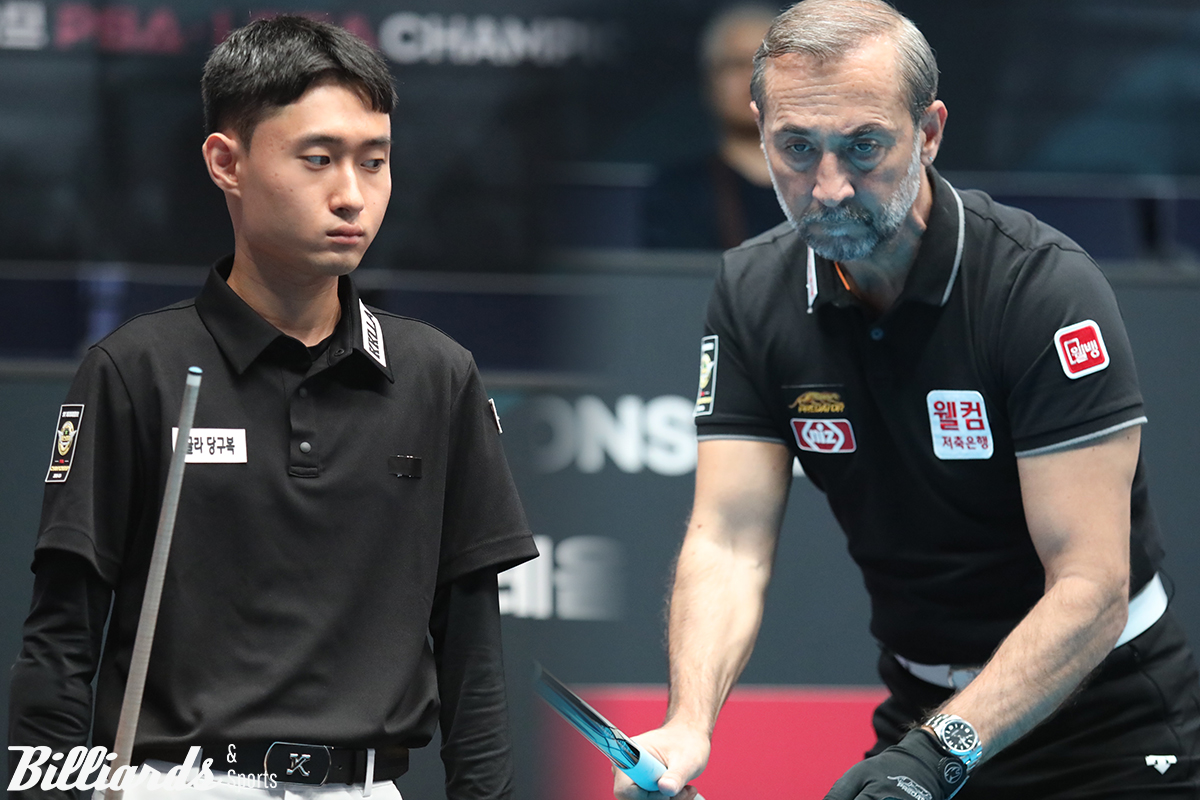 세미 사이그너(웰컴저축은행)가 전재형에게 고전 끝에 승부치기에서 어렵게 승리를 거두고 64강에 진출했다.  사진=고양/이용휘 기자