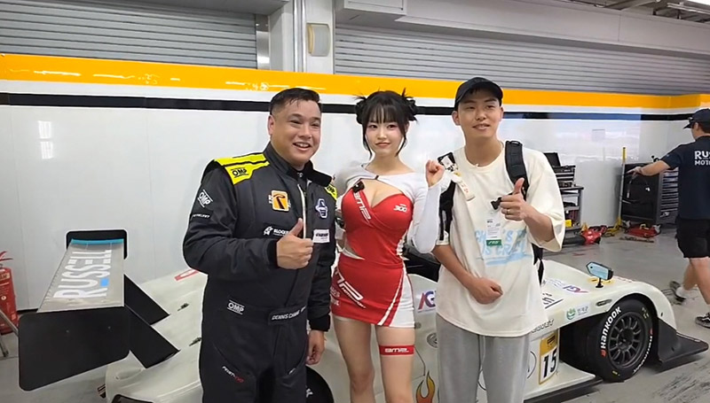 슈퍼레이스 탐방대 5회차, 데니스, 스트리머 홍딩굴, 이지상