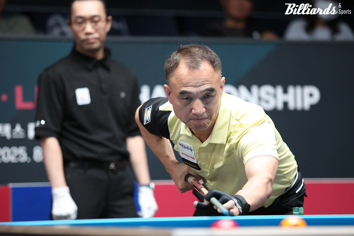 개막전 4강에 올랐던 한국의 베테랑 이승진(55)이 4차 투어에서 준결승에 오르며 사상 첫 결승행에 도전한다.  사진=고양/이용휘 기자