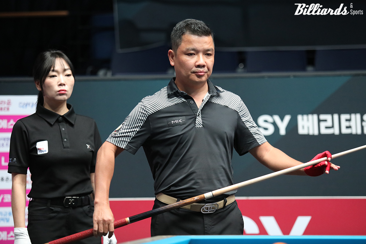 김현우1(NH농협카드)을 꺾고 사상 처음 준결승에 진출한 응우옌득아인찌엔.