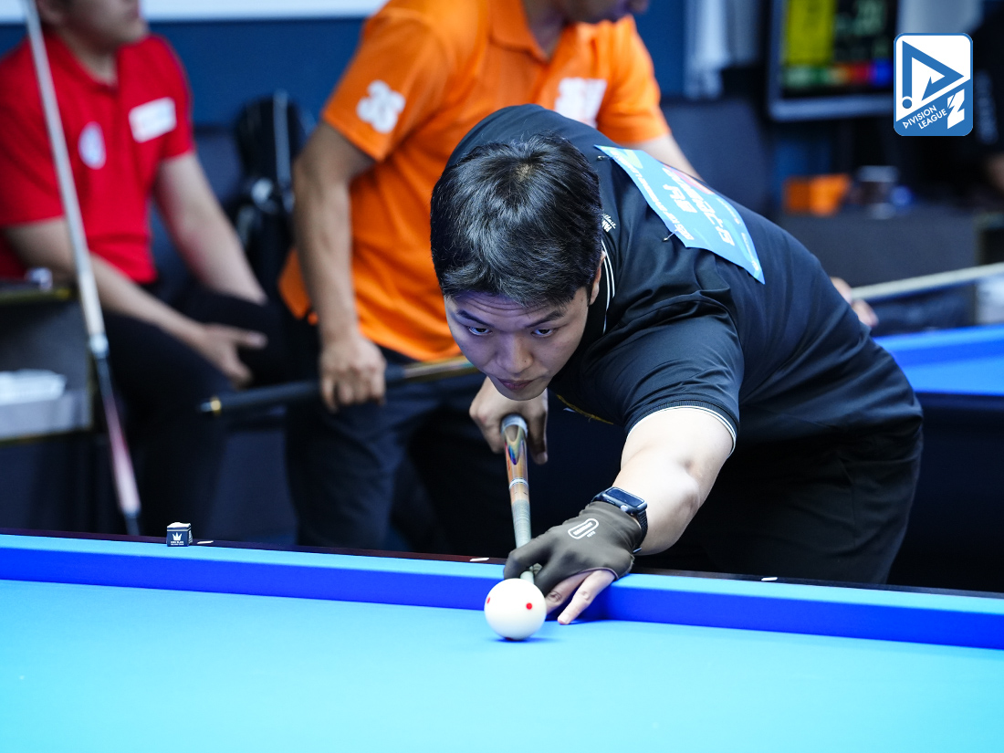 D리그 1위팀 충남당구연맹의 유훈상.