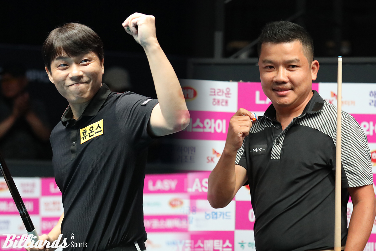 한국의 시즌 첫 우승이냐, 베트남의 통산 두 번째 우승이냐. 8일 오후 3시에 열리는 준결승에서 최성원(왼쪽)과 응우옌득아인찌엔이 진검승부를 벌인다.  사진=고양/이용휘 기자